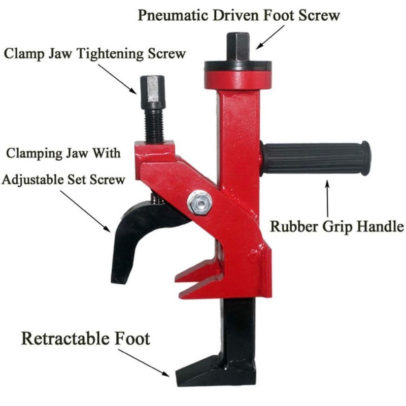 Heavy Duty Manual Pneumatic Bead Breaker – Professional Tire Change Tool (Red) | 3 Months Warranty Techno Tools & Equipment