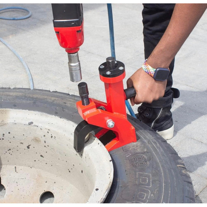 Heavy Duty Manual Pneumatic Bead Breaker – Professional Tire Change Tool (Red) | 3 Months Warranty Techno Tools & Equipment