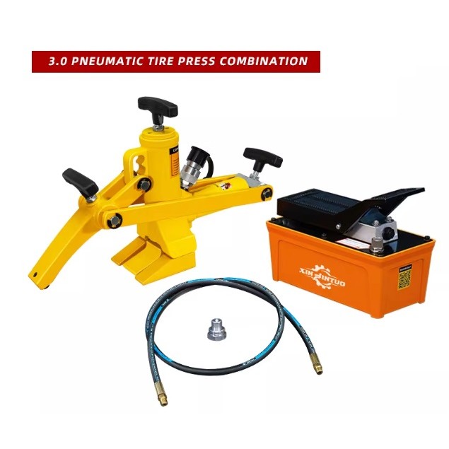 Portable 5" Hydraulic Bead Breaker Tire Changer For Tractor Truck | 3 Months Warranty | With 1.6L Pneumatic Pump OEM