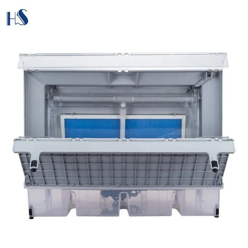 HSENG HS-E600 Water Curtain Spray Booth Triple Fans with LED Techno Tools & Equipment