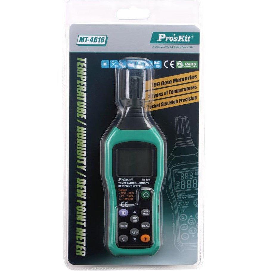 PRO'SKIT MT-4616 Temperature / Humidity / Dew point Meter