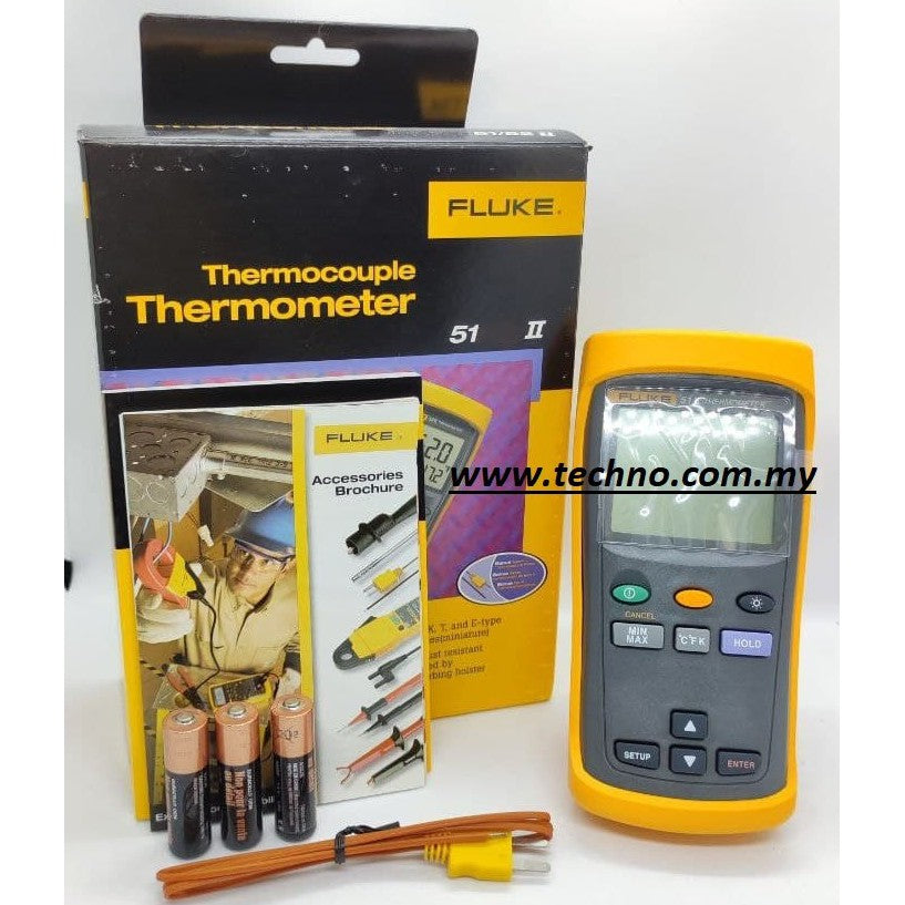 Fluke 51 II Handheld Digital Probe Thermometer , Fluke 51-2 (FK 51-2)