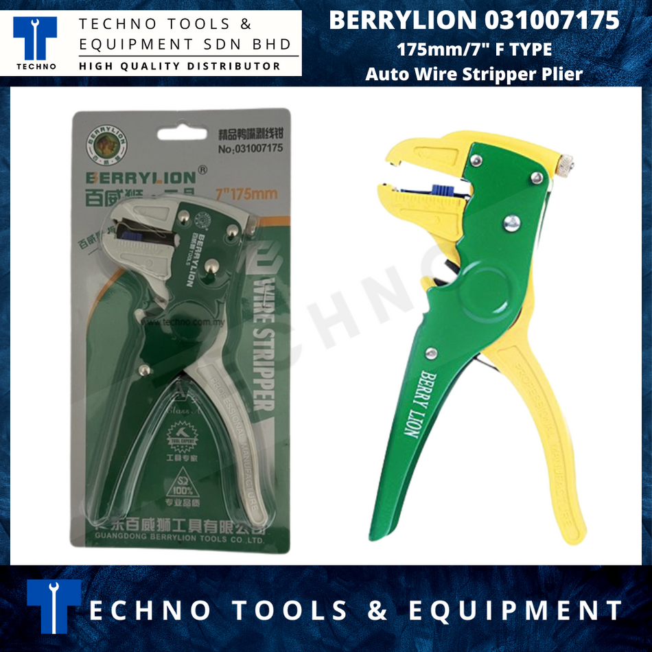 BERRYLION 175mm/7" F TYPE AUTO AUTOMATIC WIRE STRIPPER