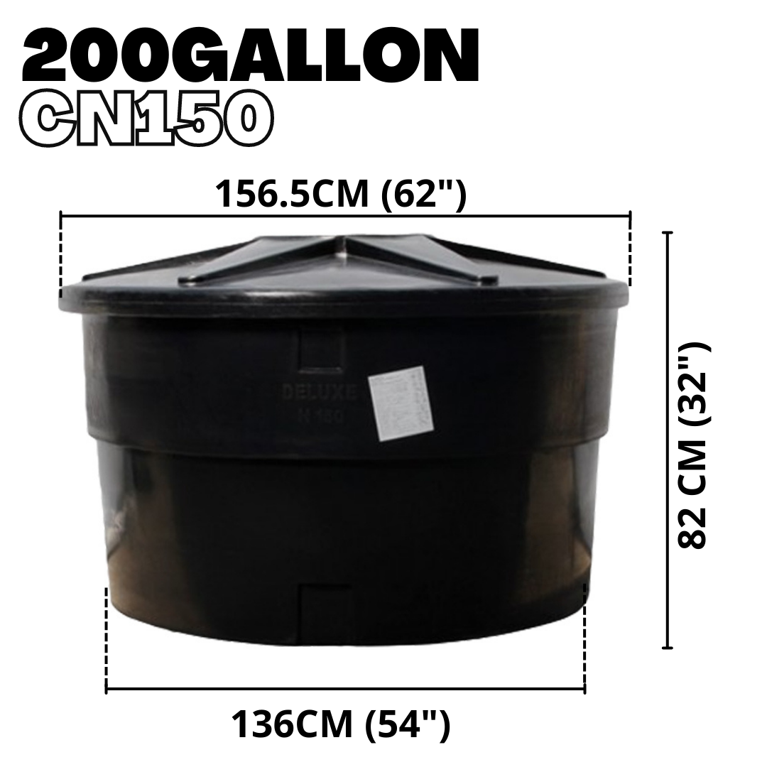 מיכל פוליאתילן Pe 200Gallon CN150מיכל פוליאתילן Pe 200Gallon CN150  