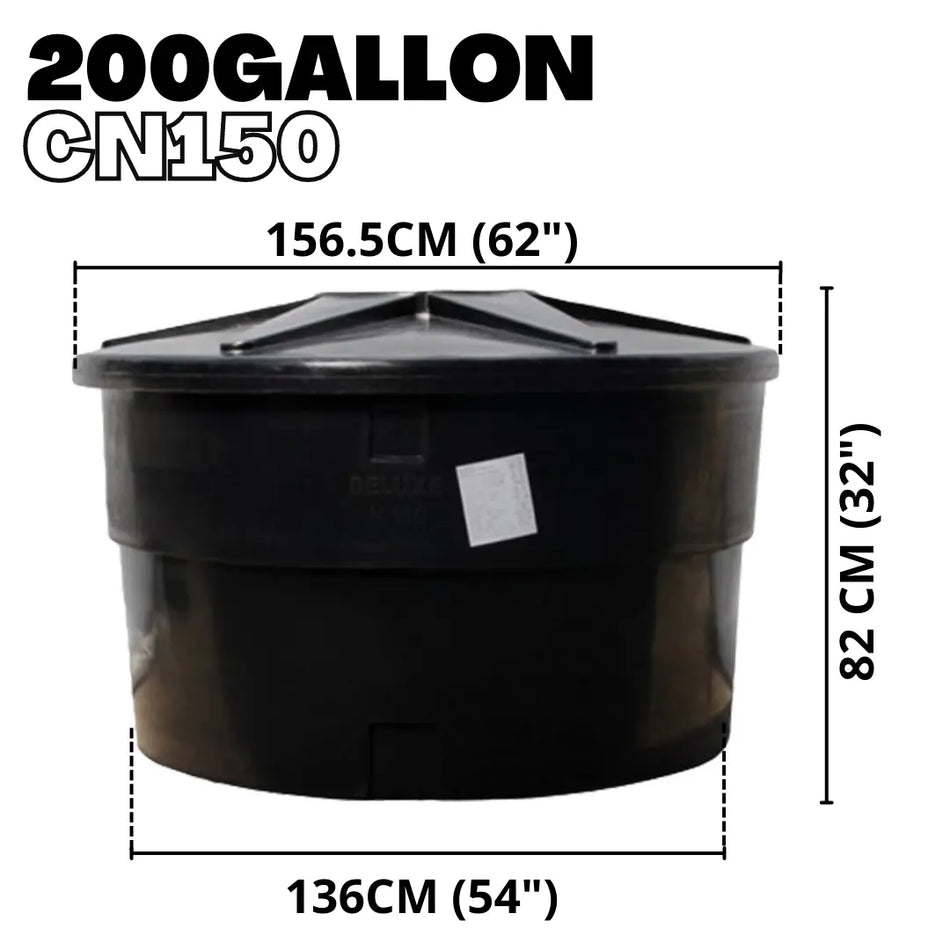 200 Gallon Tangki CN150 Polyethylene Tank, Round Type Water Tank OEM