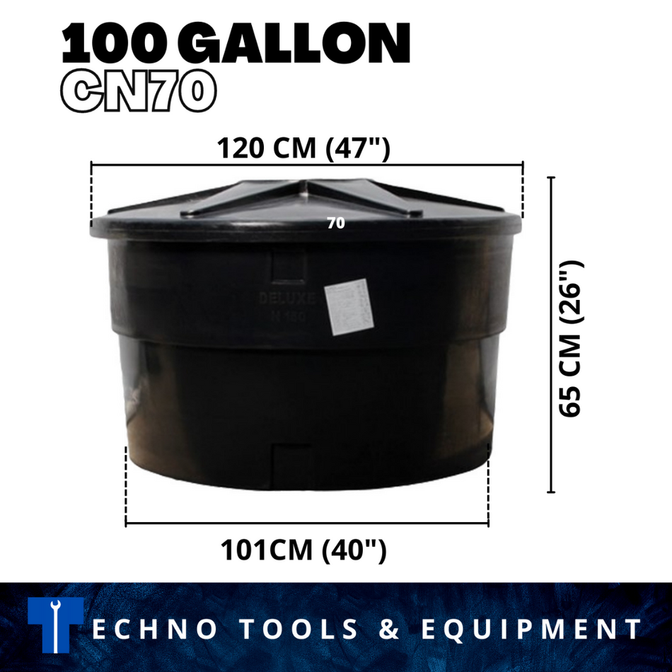 100Gallon CN70 Polyethylene Pe Tank Round Type Water Tank (100 Gallon Tangki)