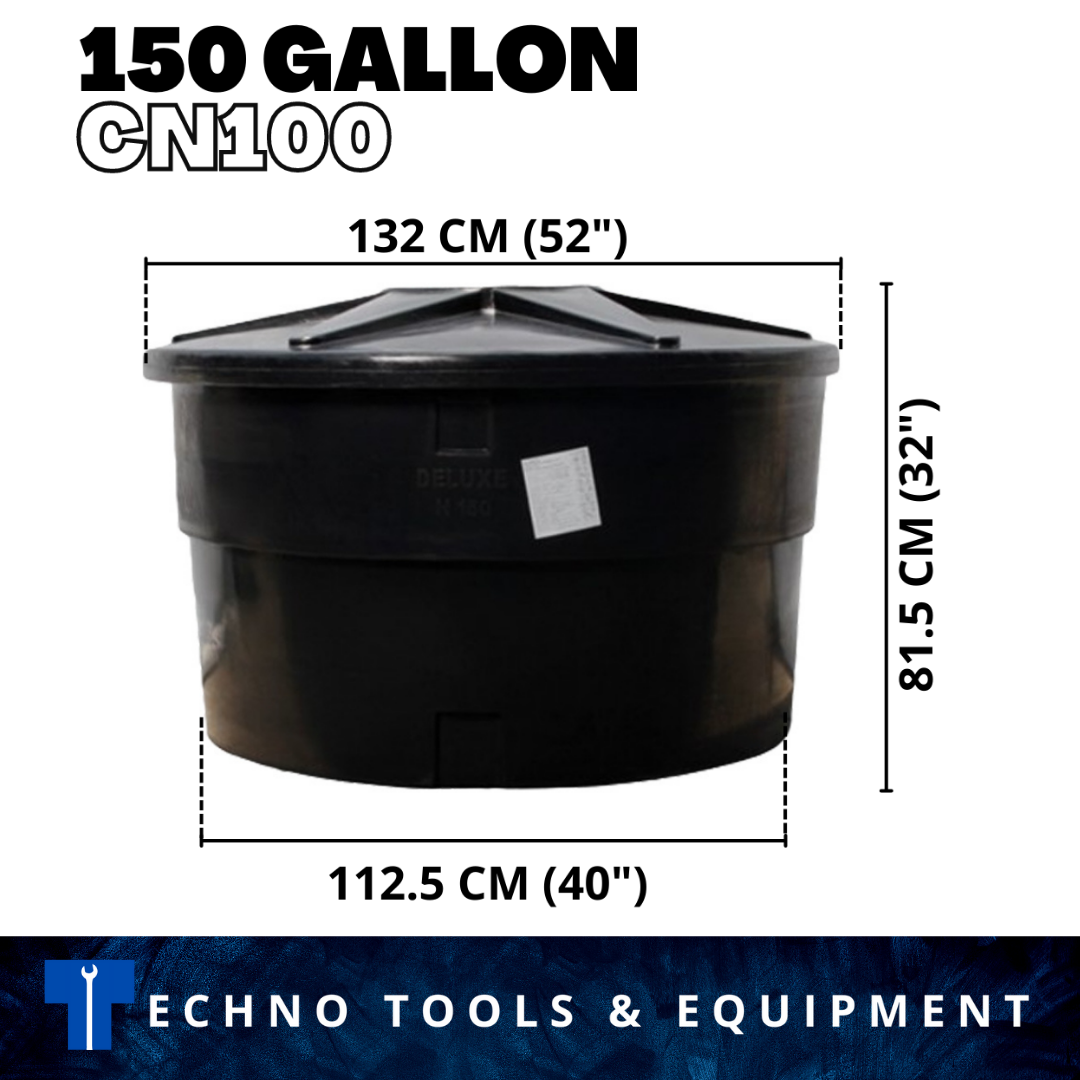 150Gallon CN100 Polyethylene Pe Tank Round Type Water Tank (150 Gallon Tangki)