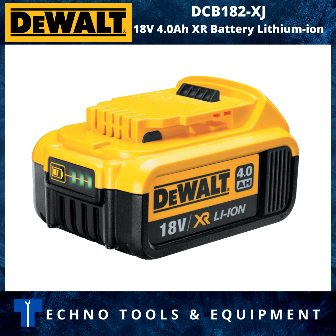 DEWALT DCB182 XJ 18V 4.0Ah XR Battery Lithium ion