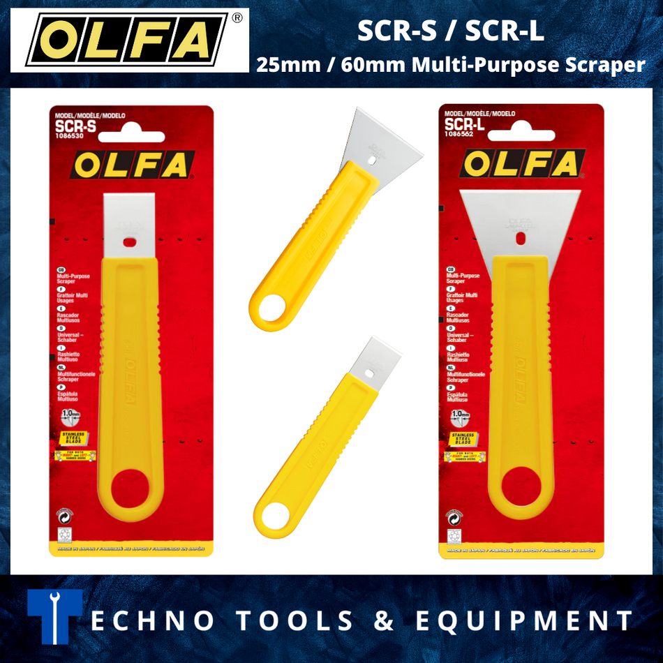 OLFA SCR-S 25mm / SCR-L 60mm Multi-Purpose Scraper