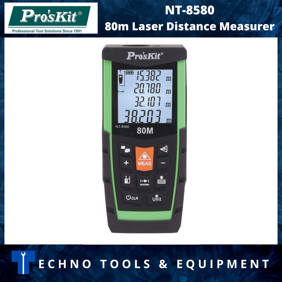 PRO'SKIT NT-8580 80m Laser Distance Measurer