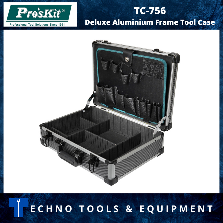 PRO'SKIT TC-756 Deluxe Aluminum Frame Tool Case