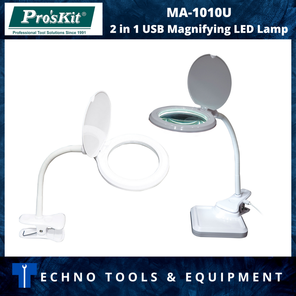 PRO'SKIT MA-1010U 2 in 1 USB Magnifying LED Lamp