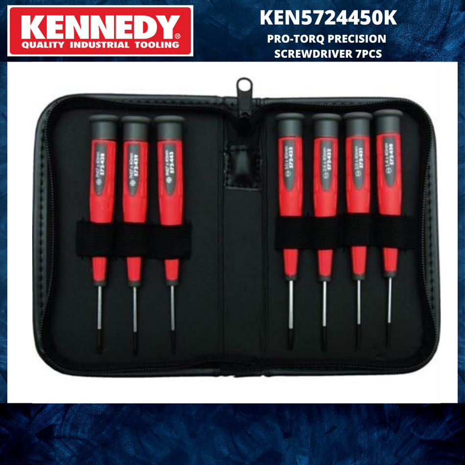 KENNEDY PRO-TORQ KEN5724450K PRECISION SCREWDRIVER SET 7-PCE