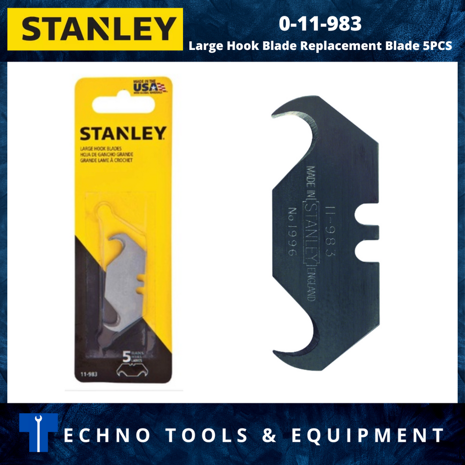 STANLEY 0-11-983 Large Hook Blade Replacement Blade 5PCS