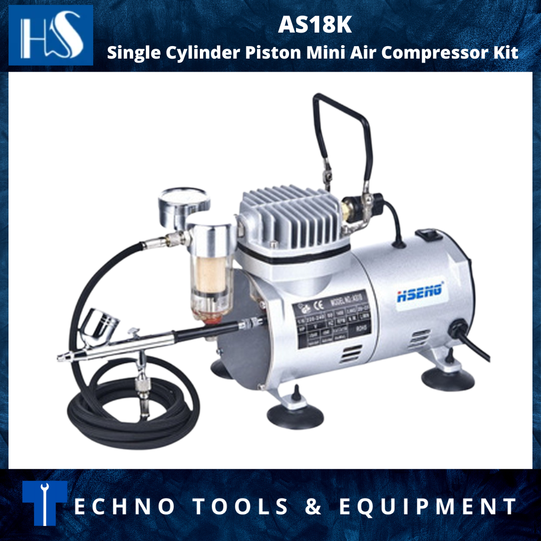 HAOSHENG Single Cylinder Piston Mini Air Compressor Kit  AS18K