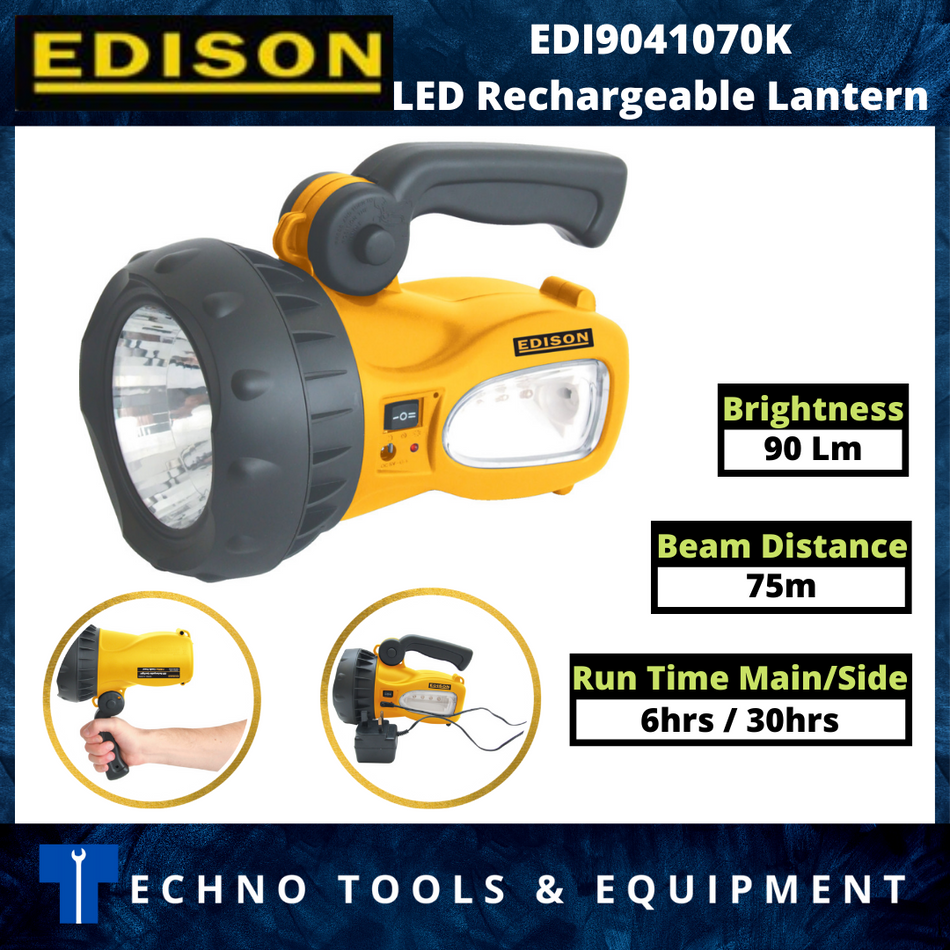 EDISON EDI9041070K LED Rechargeable Lantern