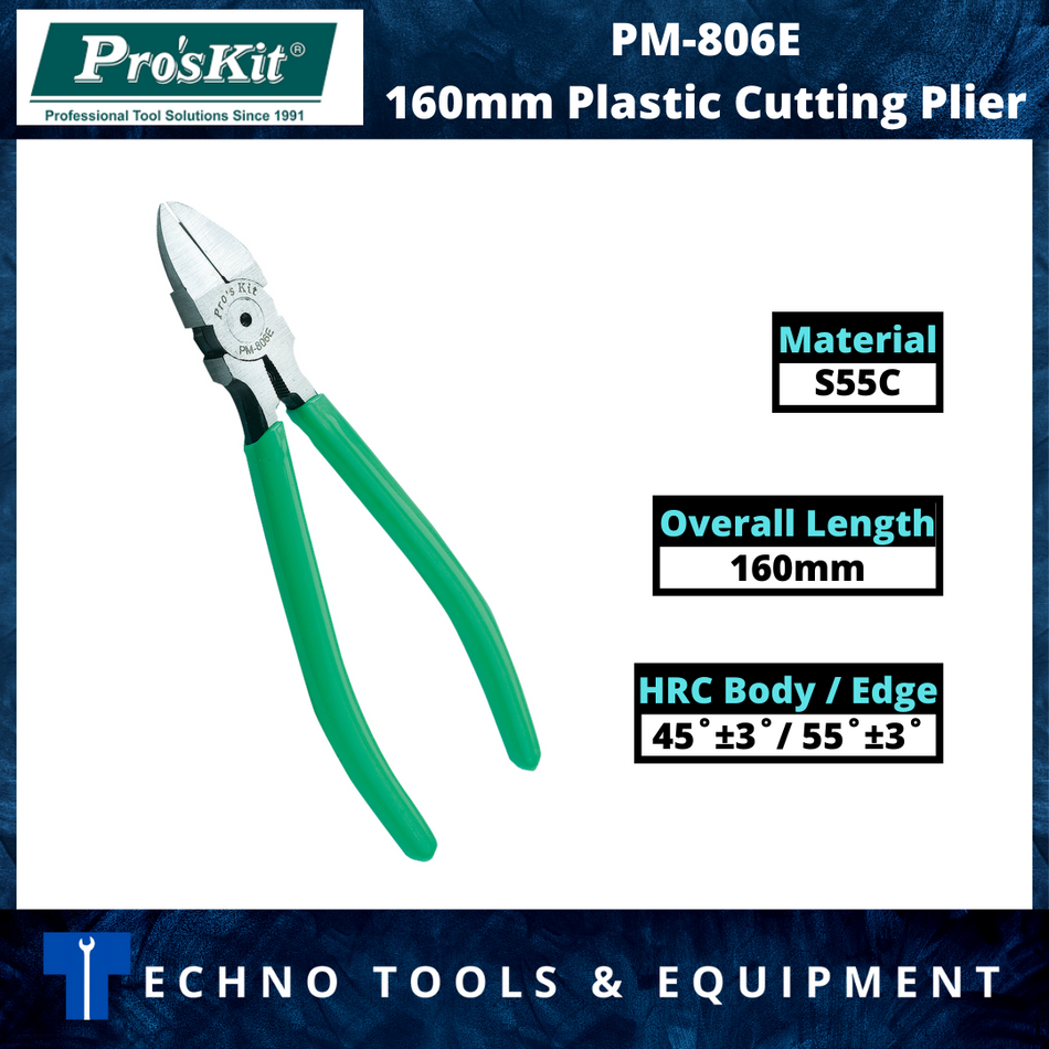 PRO'SKIT PM-806E 160mm Plastic Cutting Plier