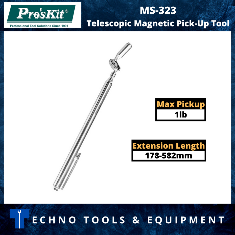 PRO'SKIT MS-323 Telescopic Magnetic Pick-Up Tool