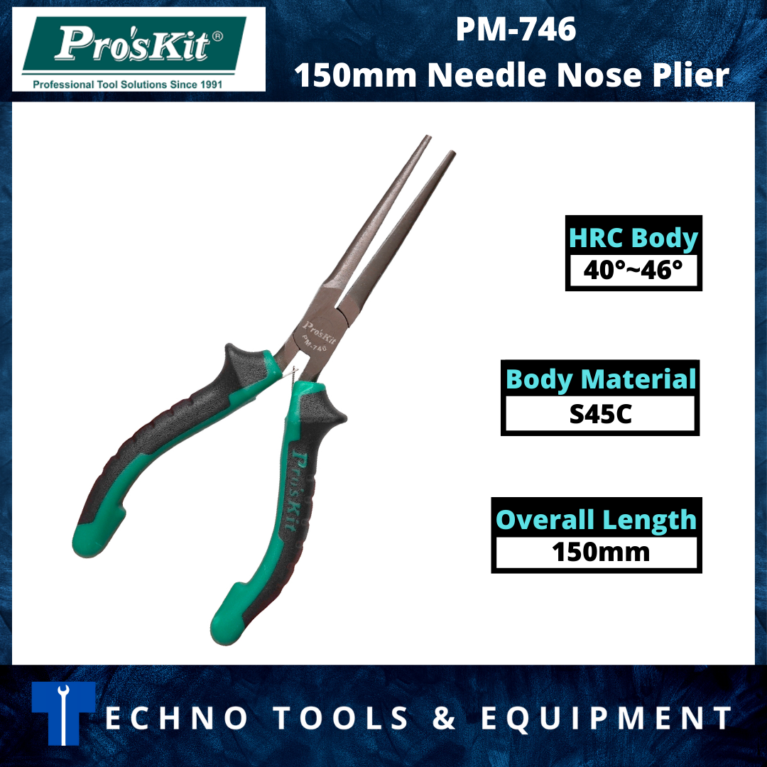 PRO'SKIT PM-746 150mm Needle Nose Plier