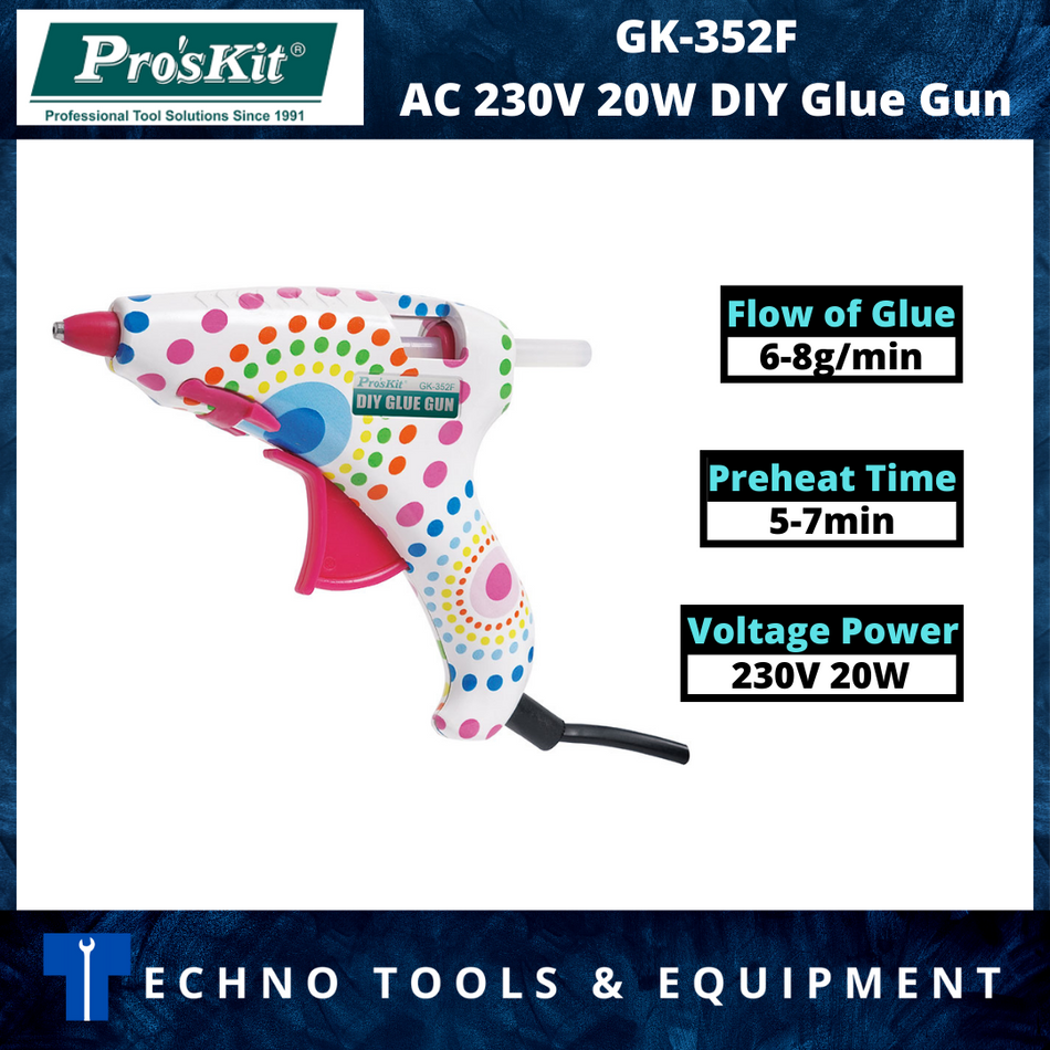 PRO'SKIT GK-352F AC 230V 10(20)W DIY Glue Gun