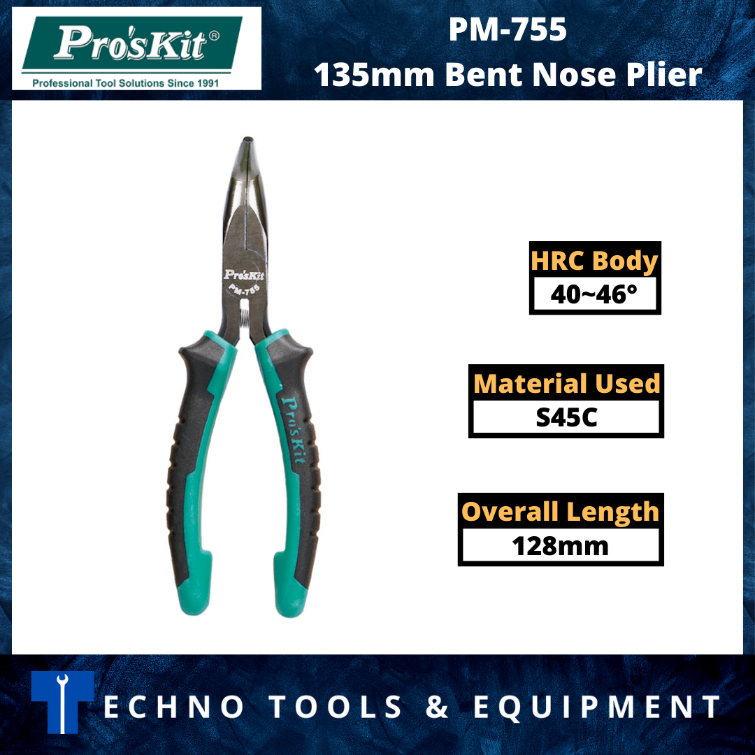 PRO'SKIT PM-755 135mm Bent Nose Plier
