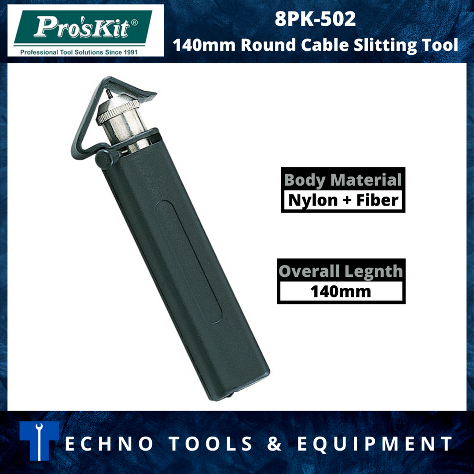 PRO'SKIT 8PK-502 140mm Round Cable Slitting Tool