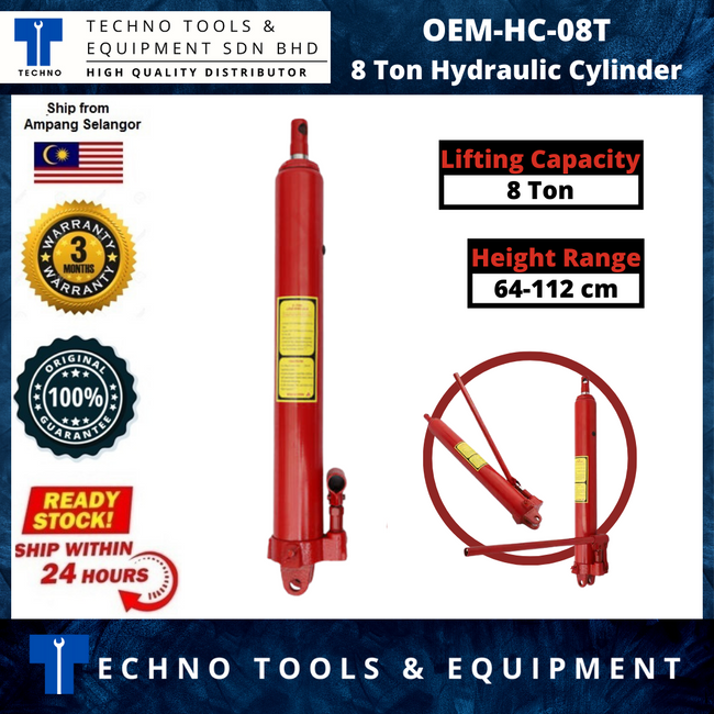 8 Ton Hydraulic Hand Pumps Ram (2 Ton Engine Crane) with Arm Replacement For Engine Crane Lift Jack
