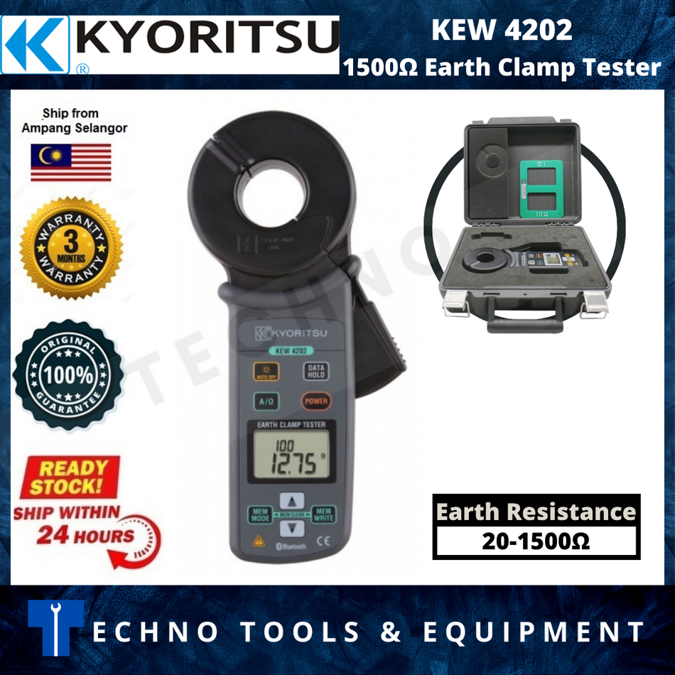 KYORITSU 4202 Digital Earth Clamp Tester (KEW 4202)
