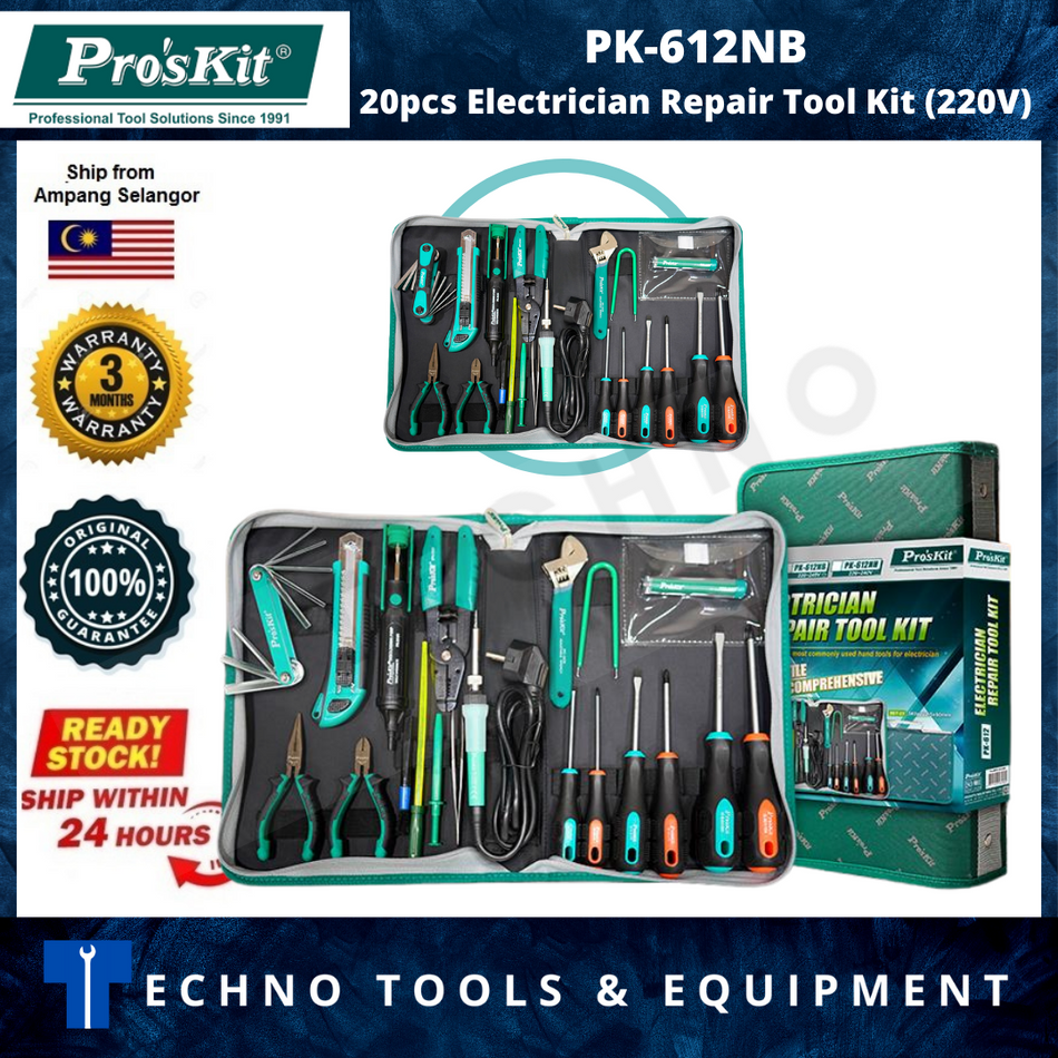 Pro’skit PK-612NB Universal Electrician Repair Tool Set 220V
