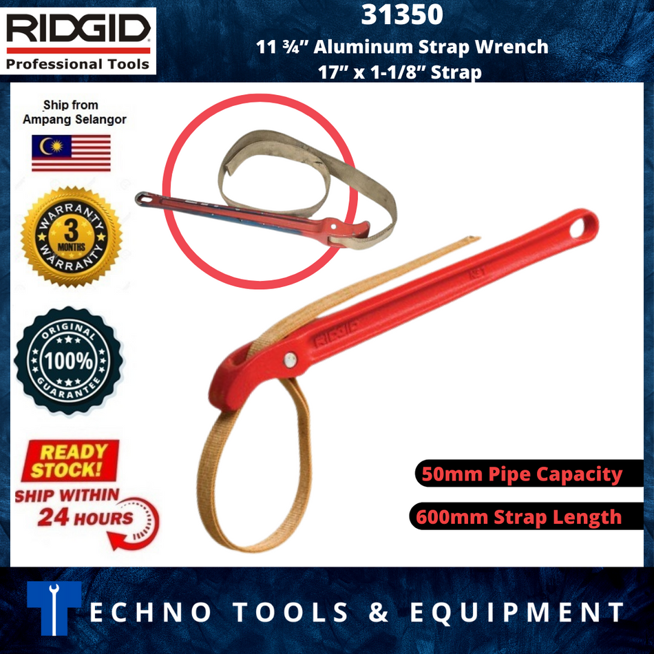 Ridgid 31350 Strap Wrenches W/24" STRAP (NEW & ORI RIDGID)