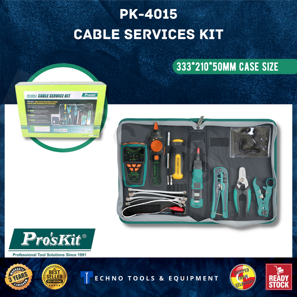 Pro'sKit PK-4015 Cable Service Kit (NEW & ORI PROSKIT)