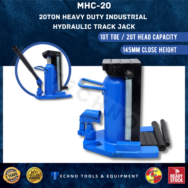 20Ton Heavy Duty Industrial Hydraulic Track Jack / Toe Jack Lift