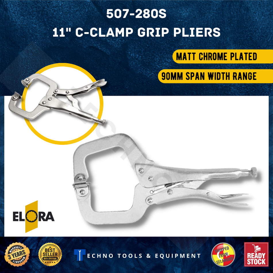 ELORA 507-280S C-Clamp Grip Pliers
