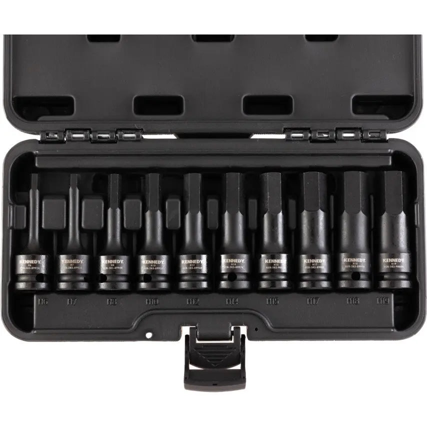 KENNEDY 1/2' Dr IMPACT HEXAGON BIT DRIVER SET 10 PCS KEN5839186K