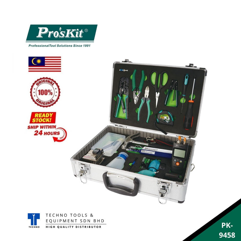 PRO'SKIT PK-9458 FTTH Fiber Optic Tool Kit