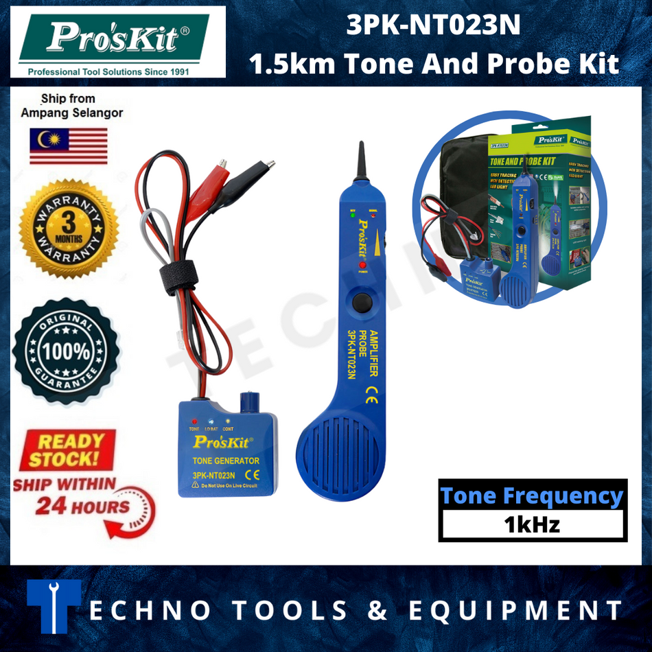 PRO'SKIT 3PK-NT023N Tone And Probe Kit