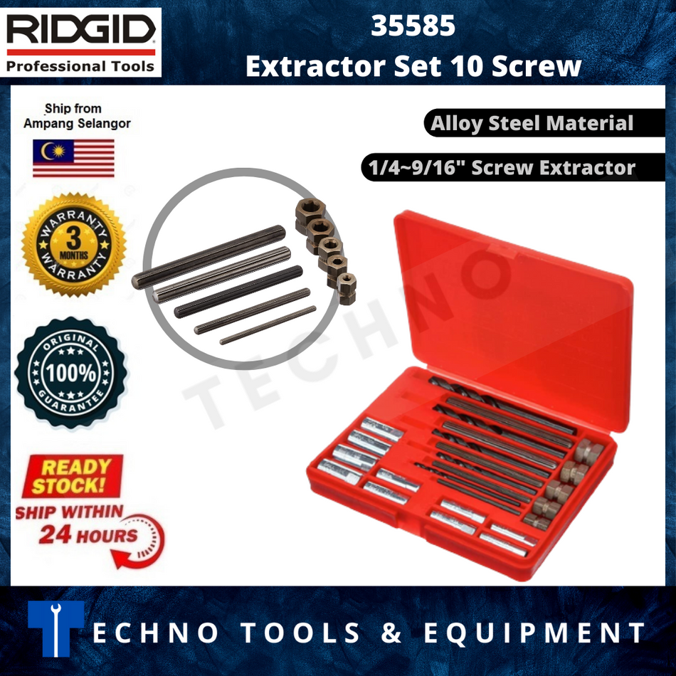 Ridgid Extractor Set 10 Screw 35585