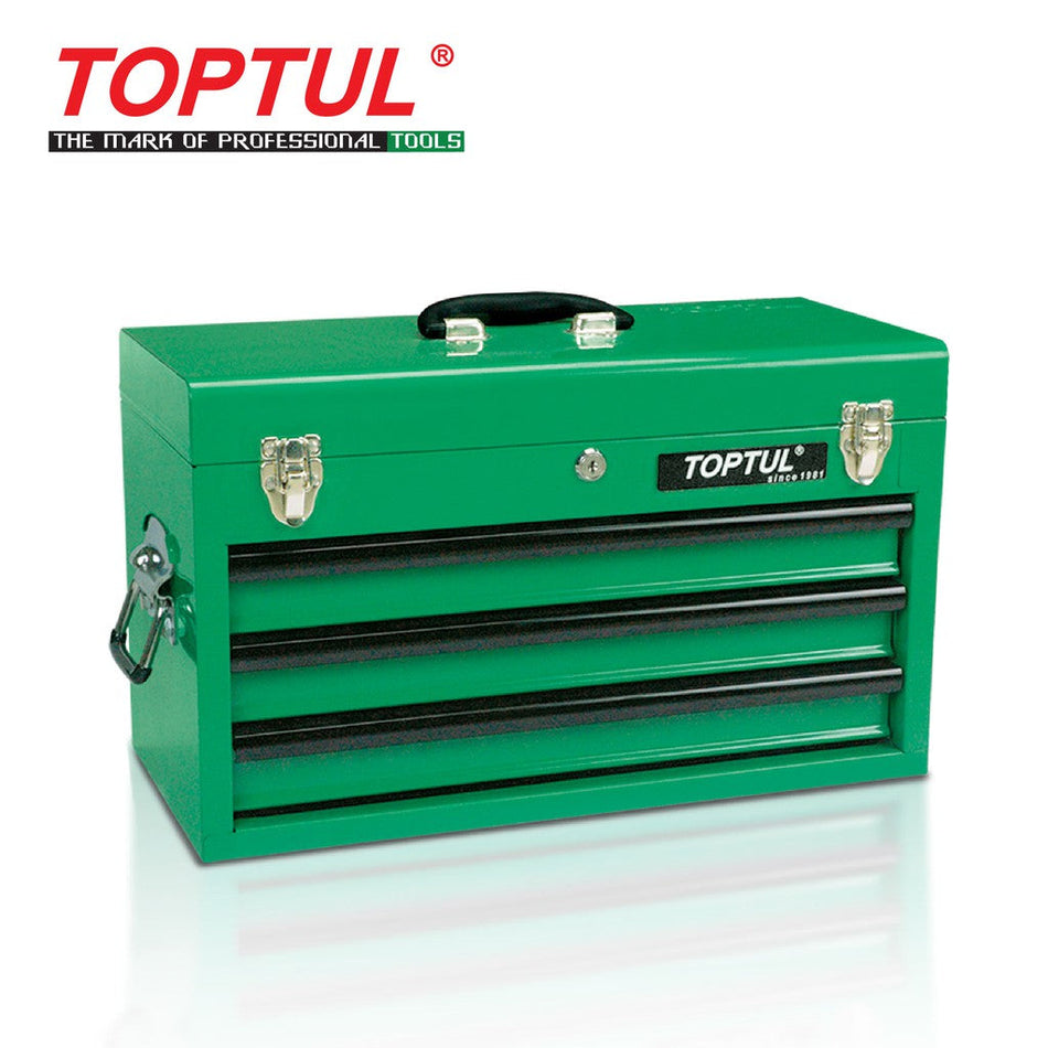 TOPTUL GCAZ0024 82PCS Professional Mechanical Tool Set W/ 3-Drawer Tool Chest