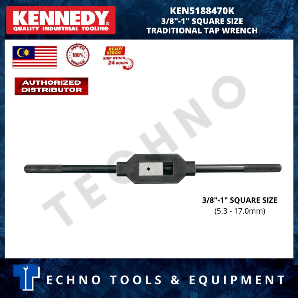 KENNEDY 3/8"-1" SQUARE SIZE TRADITIONAL TAP WRENCH (5.3 - 17.0mm) KEN5188470K