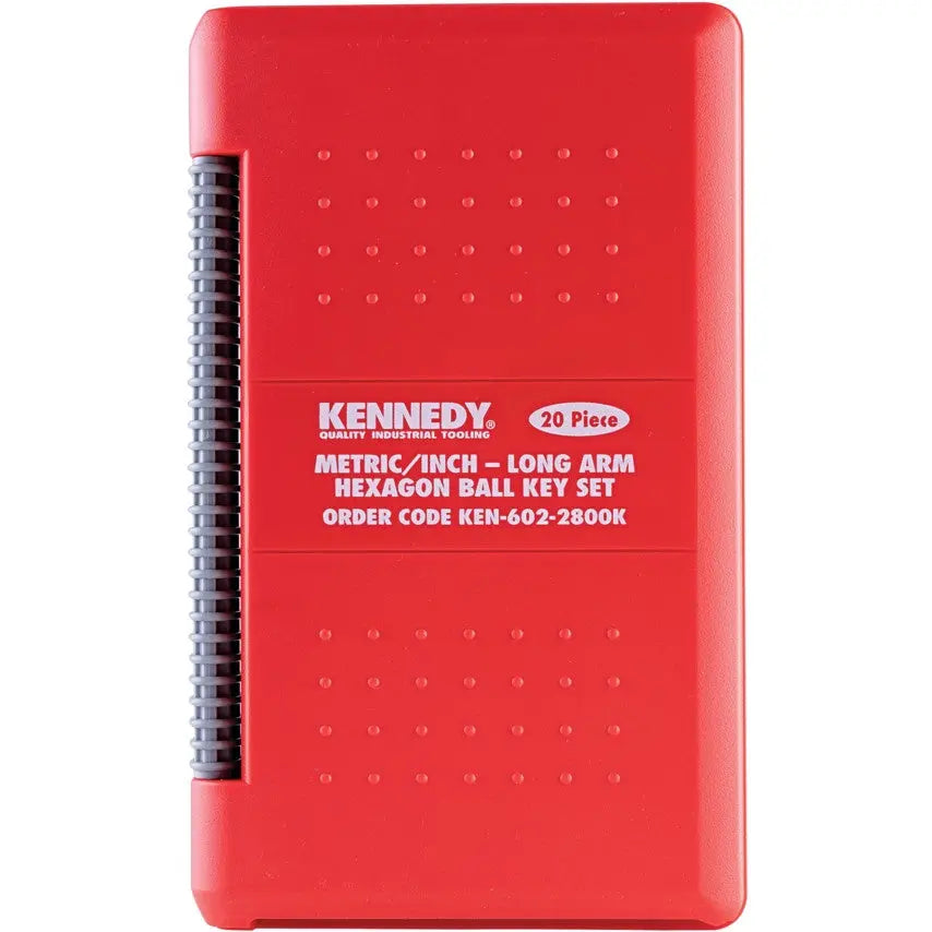 KENNEDY KEN6022800K 20Pcs Imperial & Metric Hex Key Set L-Wrench