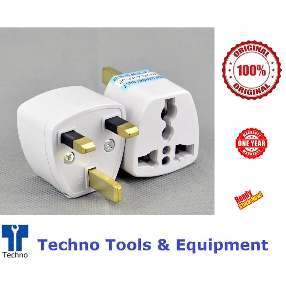 Universal Pin Connection 3 Pin Plug Universal Travel Adapter Socket – Techno Tools & Equipment