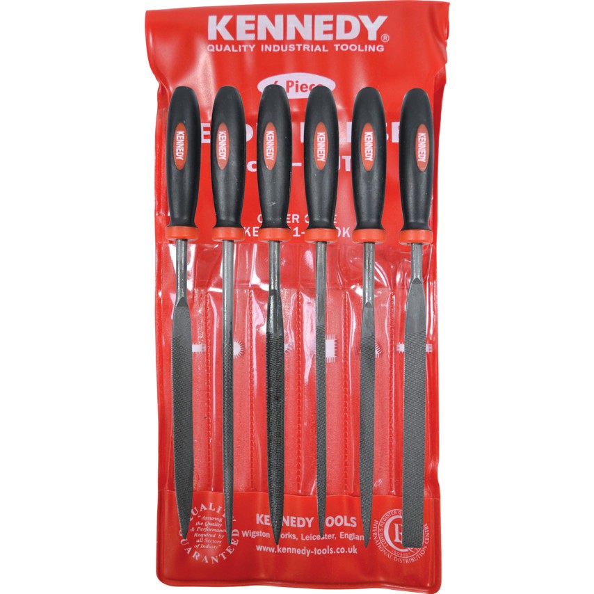 KENNEDY KEN0316980K 16cm (6.1/2") CUT 2 ASSORTED NEEDLE FILE SET-6PCE