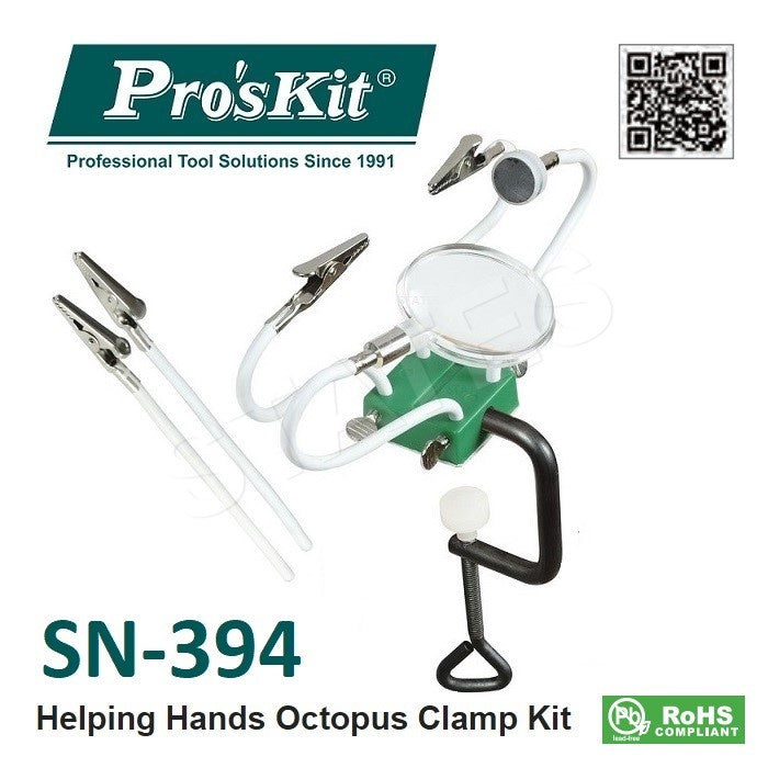 PRO'SKIT SN-394 Helping Hands Octopus Clamp Kit
