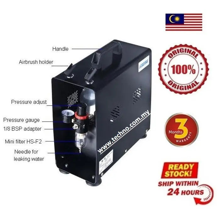 HAOSHENG AS189A 6 bar Airbrush Compressor HAOSHENG