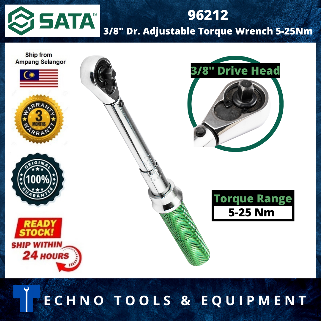 SATA 96212 3/8" 5-25Nm Dr Mechanical Torque Wrench