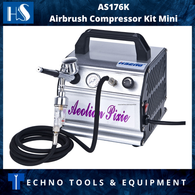 HAOSHENG AS176K Airbrush Compressor Kit Mini