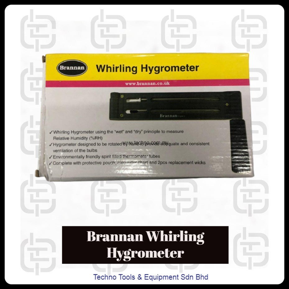 Brannan 13/744/2 Boxes view. Whirling Hygrometer – precision wet & dry bulb thermometer for accurate humidity and temperature readings. Replaces model 13/745/2.