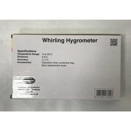 Brannan 13/744/2 Whirling Hygrometer – precision wet & dry bulb thermometer for accurate humidity and temperature readings. Replaces model 13/745/2.