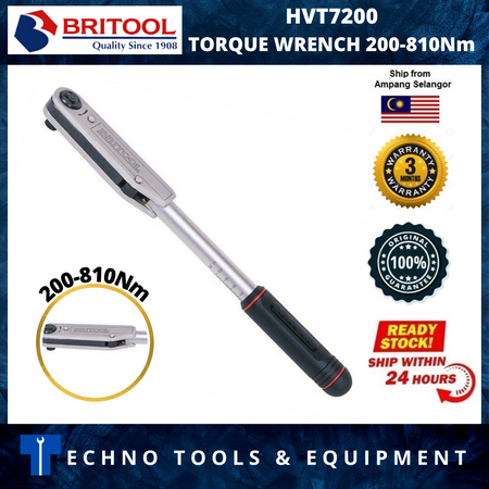 Britool HVT7200 Torque Wrench 3/4" Drive 200-810Nm – Heavy Duty Tool