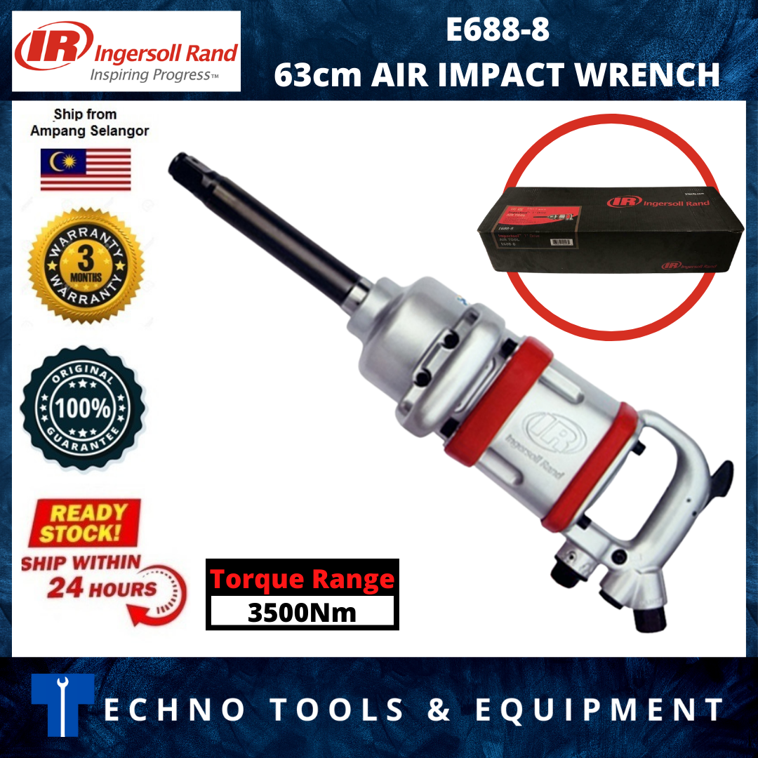 INGERSOLL RAND E688-8 1"WITH 8"EXTENDED ANVIL AIR IMPACT WRENCH